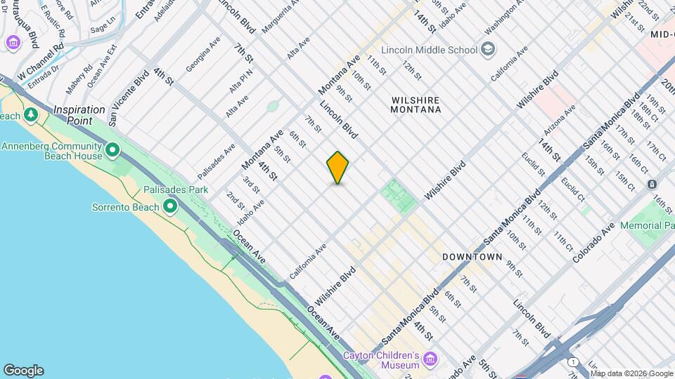 1008 6th St, Unit F Map and Location Details