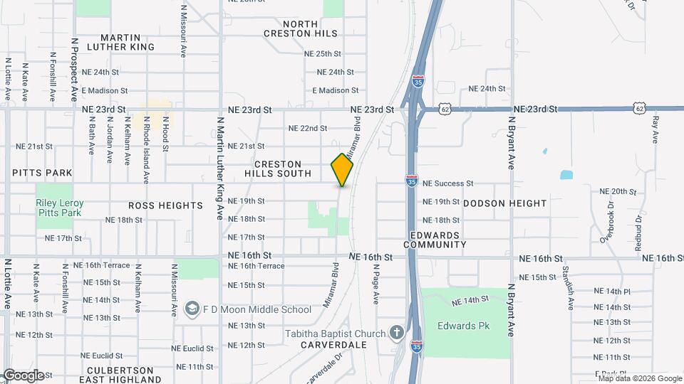 2012 Miramar Blvd Map and Location Details