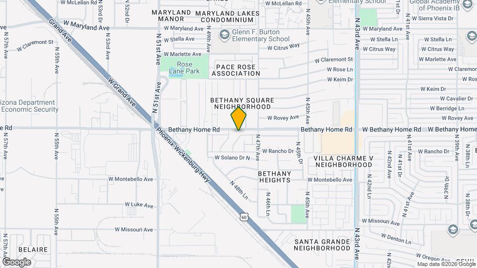 5984 N 48th Ave Map and Location Details