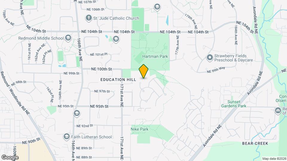 9812 173rd Ct NE Map and Location Details