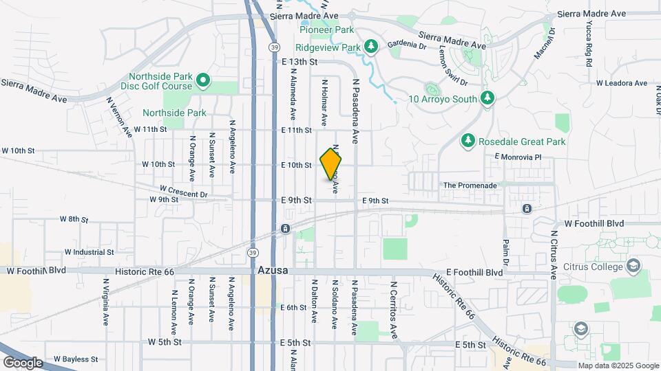 923 N Soldano Ave Map and Location Details
