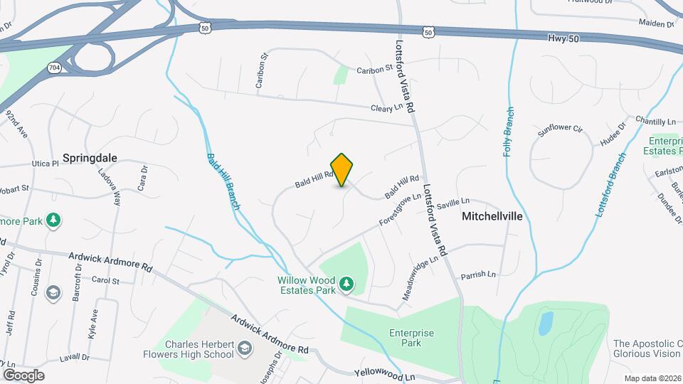 3520 Golden Hill Dr Map and Location Details