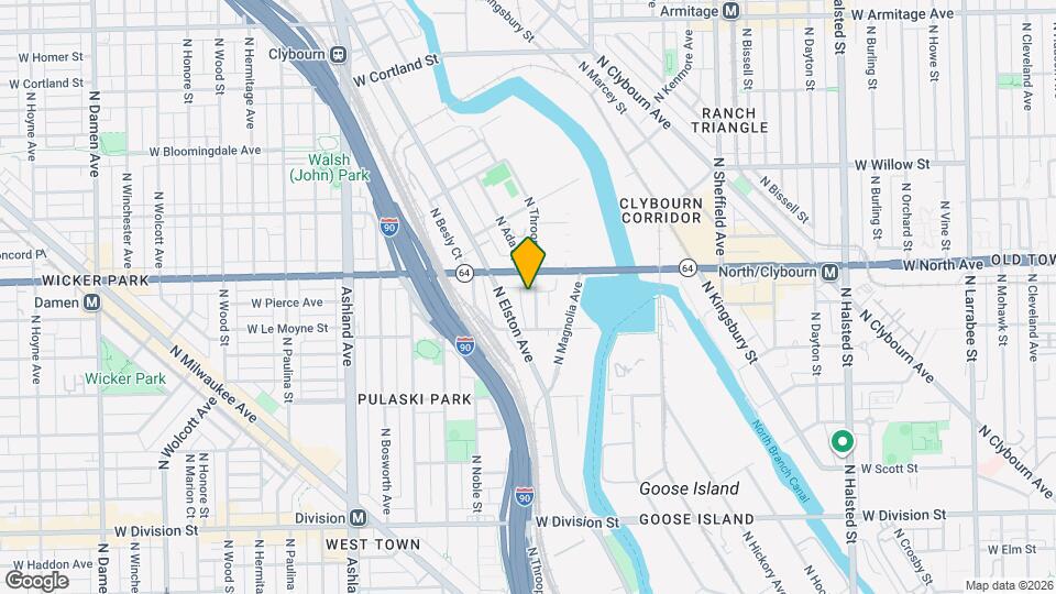 1530 N Throop St Map and Location Details