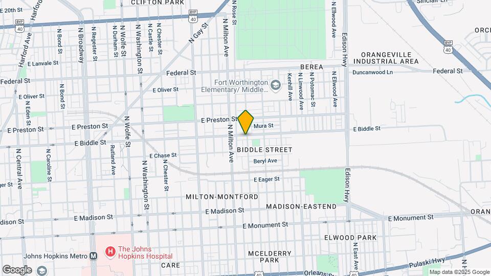 2543 E Biddle St Map and Location Details