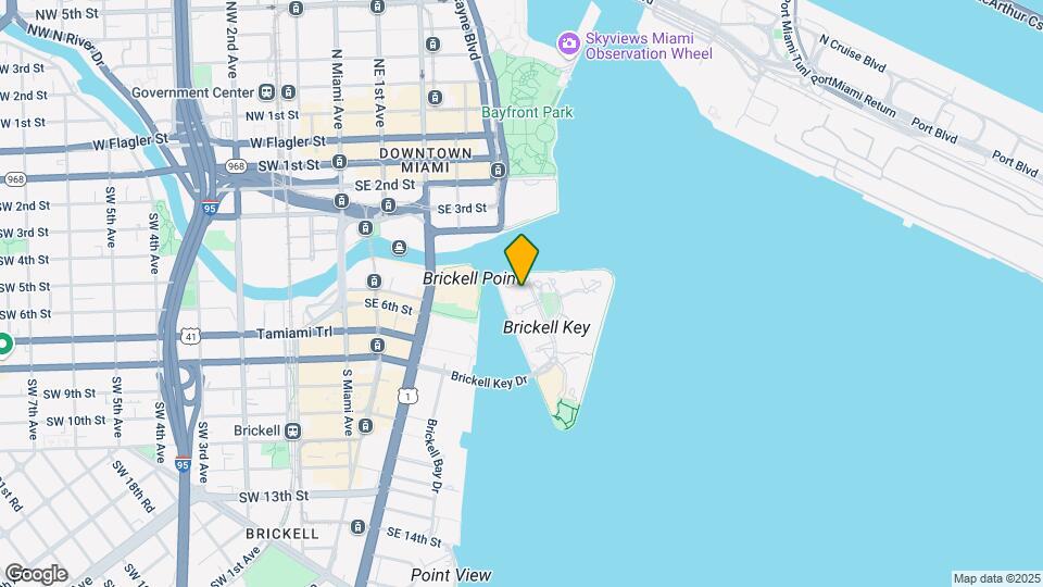 801 Brickell Key Blvd, Unit 3204 Map and Location Details