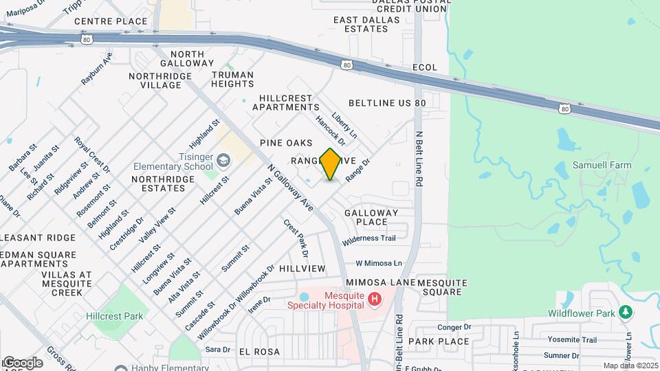 Mesquite Gardens Apartments Mapa y Detalles de la Ubicación