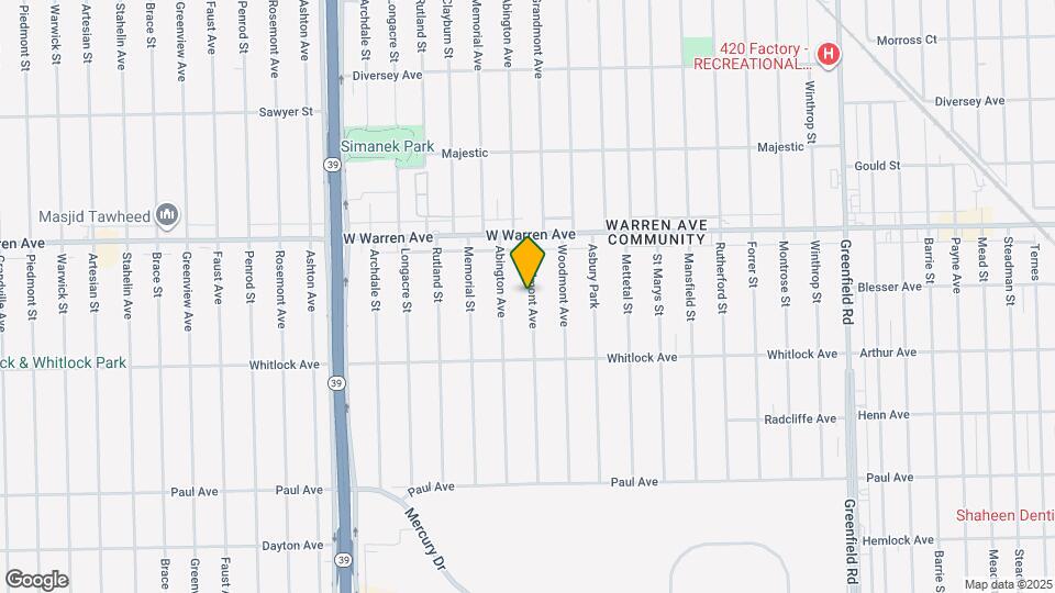 6829 Grandmont Ave Map and Location Details