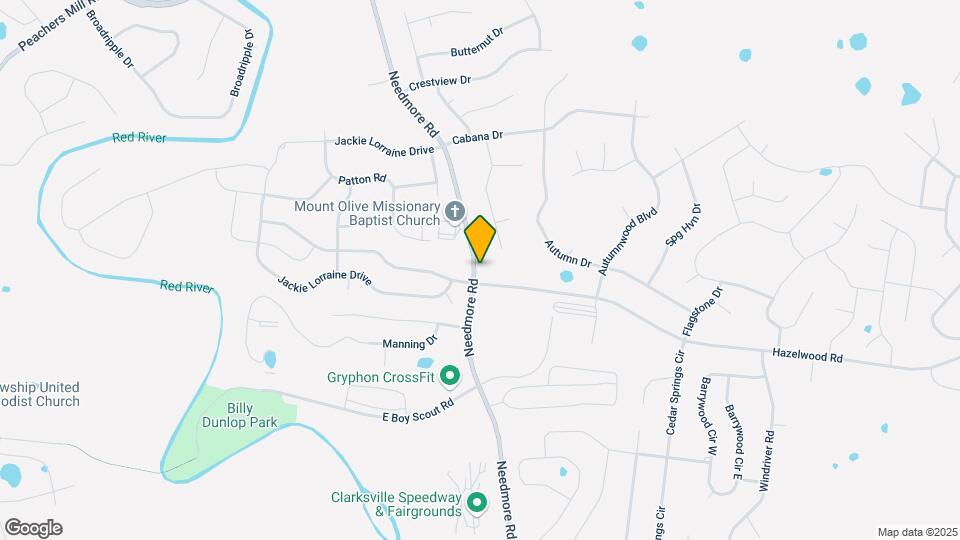 1721 Needmore Rd Map and Location Details