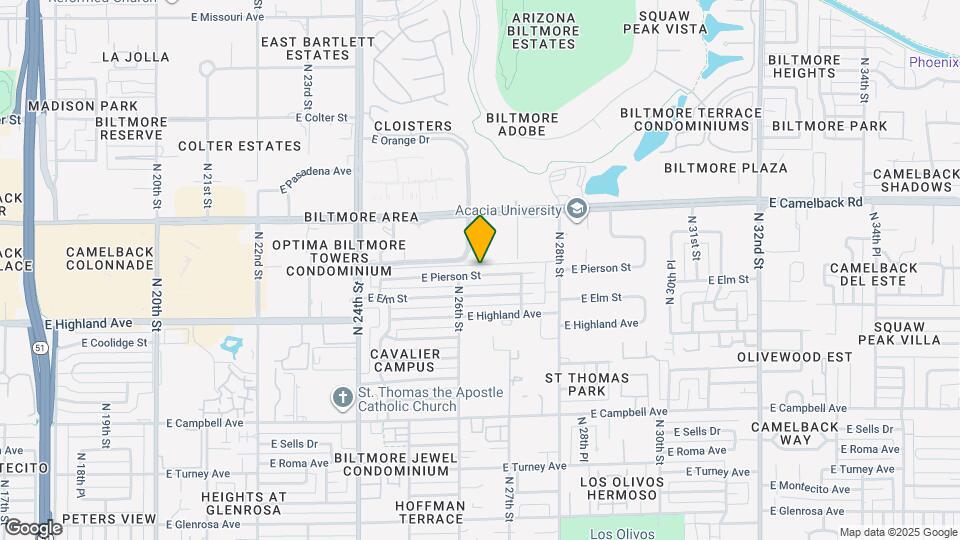 2618 E Pierson St Map and Location Details