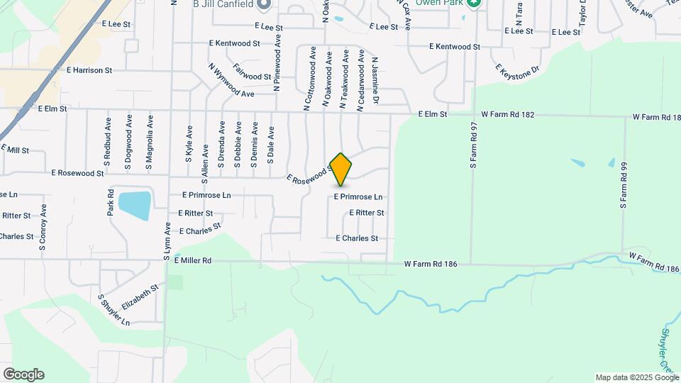 2019 E Primrose St Map and Location Details