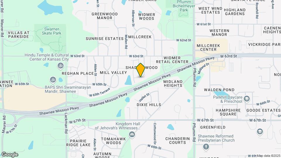 6453 Hallet St Map and Location Details