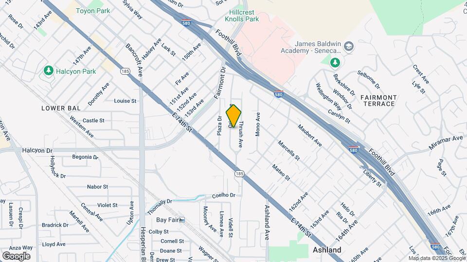 1574-1582 Oriole Ave Mapa y Detalles de la Ubicación