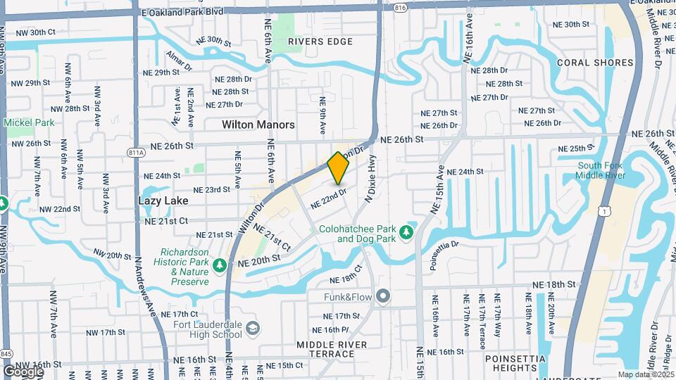 2201 NE 9th Ave-Unit -3 Map and Location Details