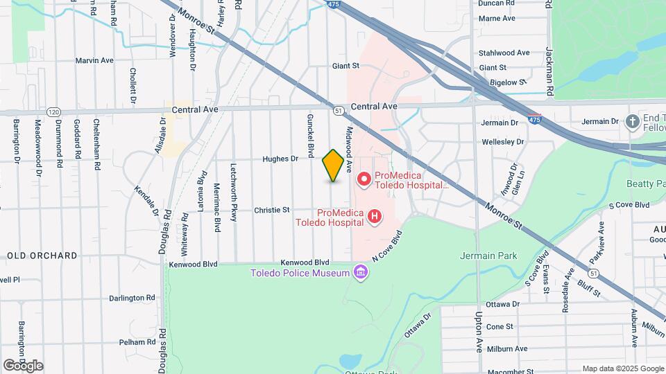 2736 Northwood Ave Map and Location Details