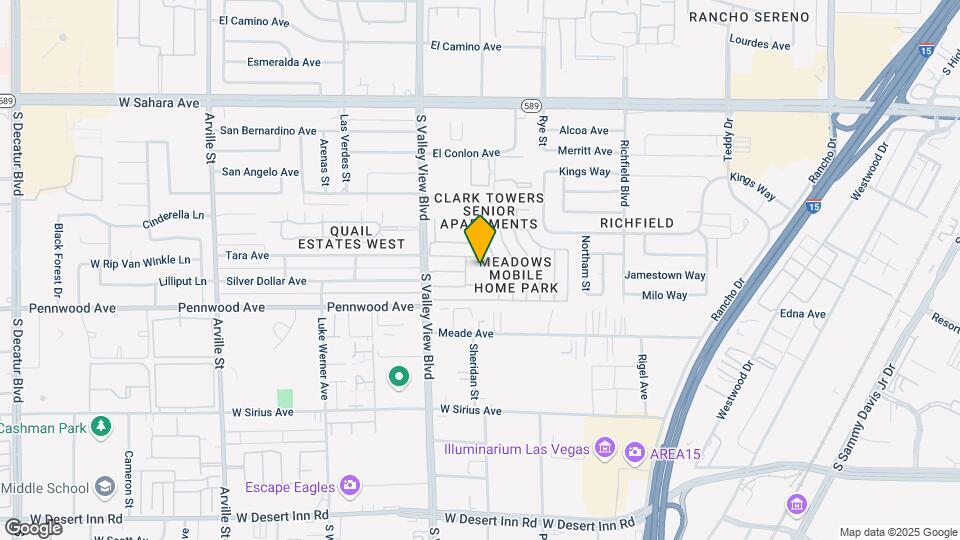 Las Vegas Meadows Active 55+ Mapa y Detalles de la Ubicación