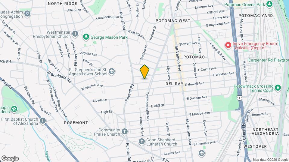 11 W Windsor Ave, Unit Carriage House Mapa y Detalles de la Ubicación