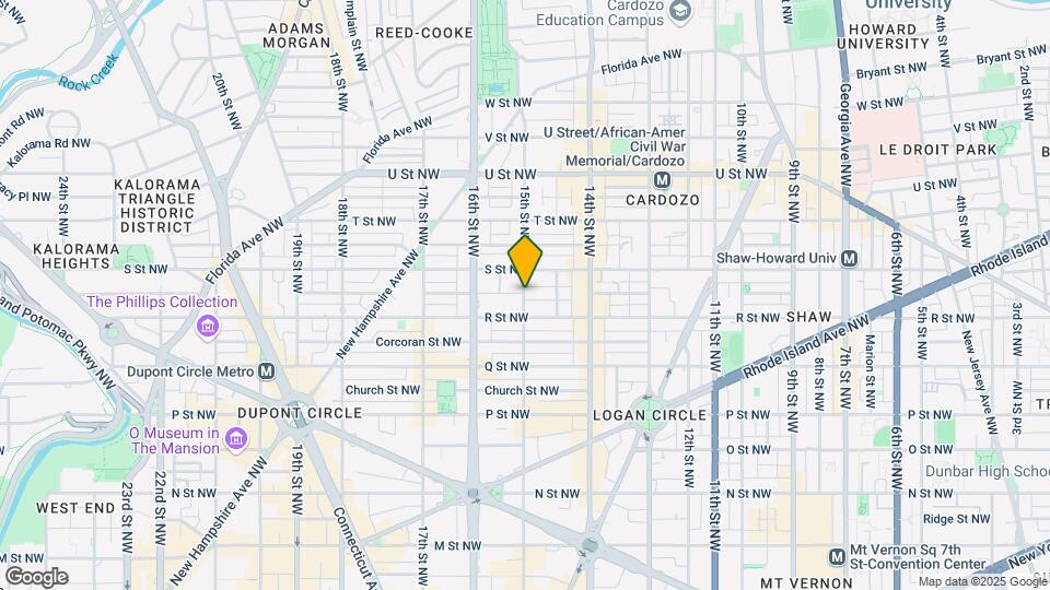 1715 15th St NW Map and Location Details