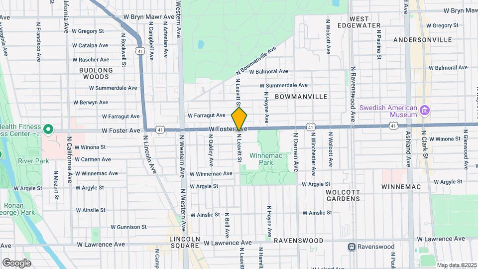 5160 N Leavitt St Map and Location Details