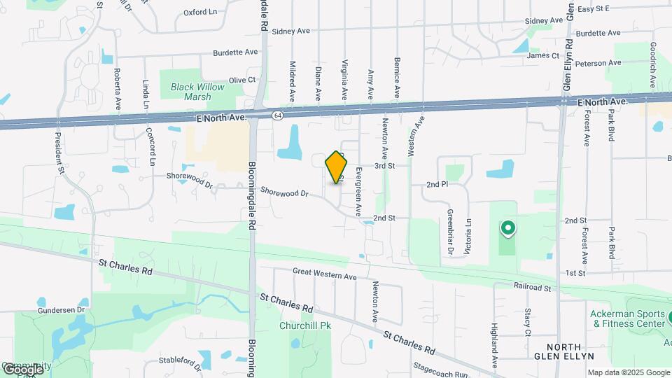 1110 Cedar St Map and Location Details