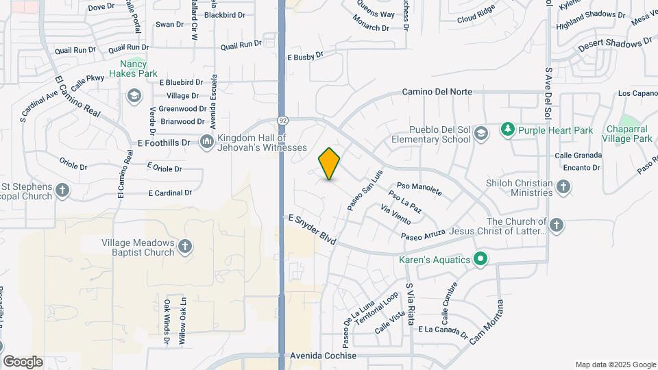 4250 Plaza Oro Loma Map and Location Details