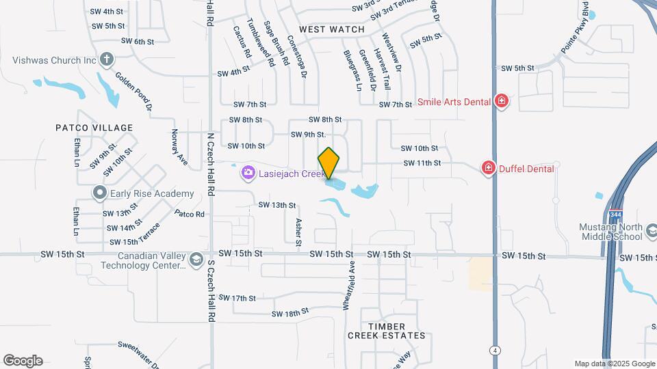 1213 Hickory Creek Dr Map and Location Details