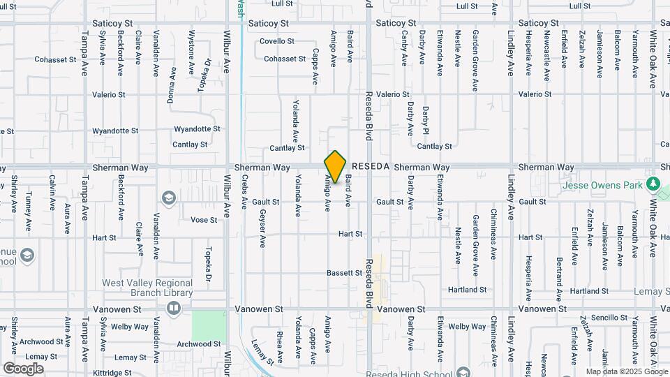 7122 Amigo Ave Mapa y Detalles de la Ubicación