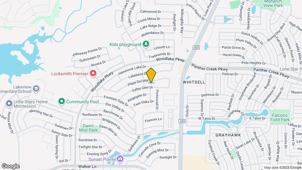 2517 Valley Glen Dr Map and Location Details