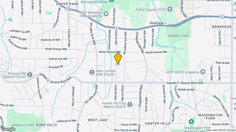 399 Holly St NW Map and Location Details