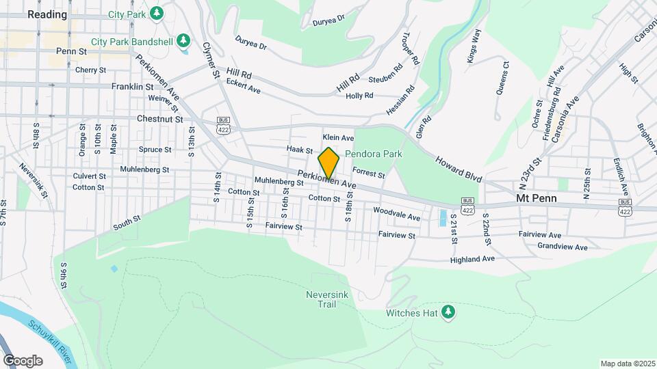 1720 Perkiomen Ave Map and Location Details