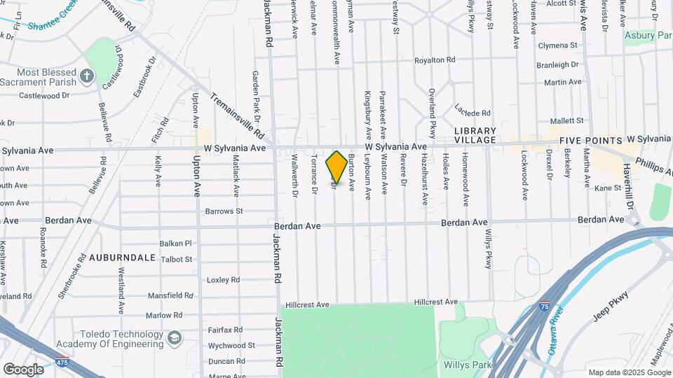 3864 Almeda Dr Map and Location Details