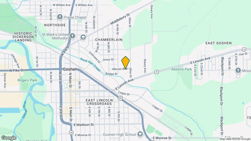 614 Mercer Ave Map and Location Details