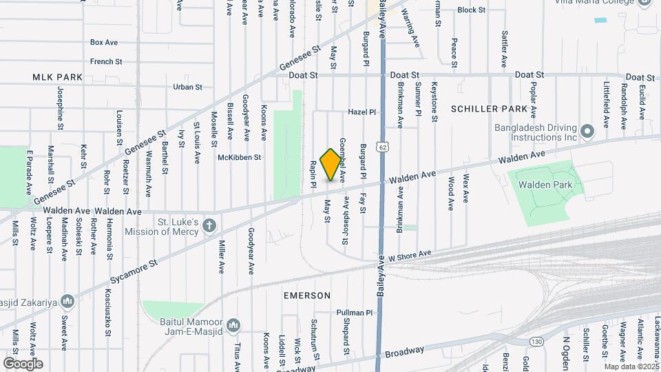 522 Walden Ave Map and Location Details