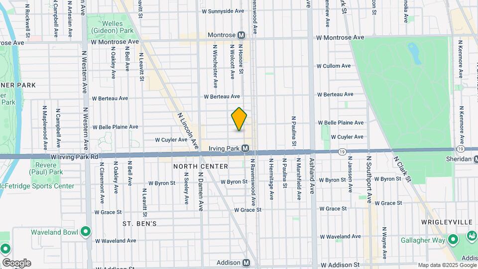 1830 W Cuyler Ave, Unit 1 Map and Location Details