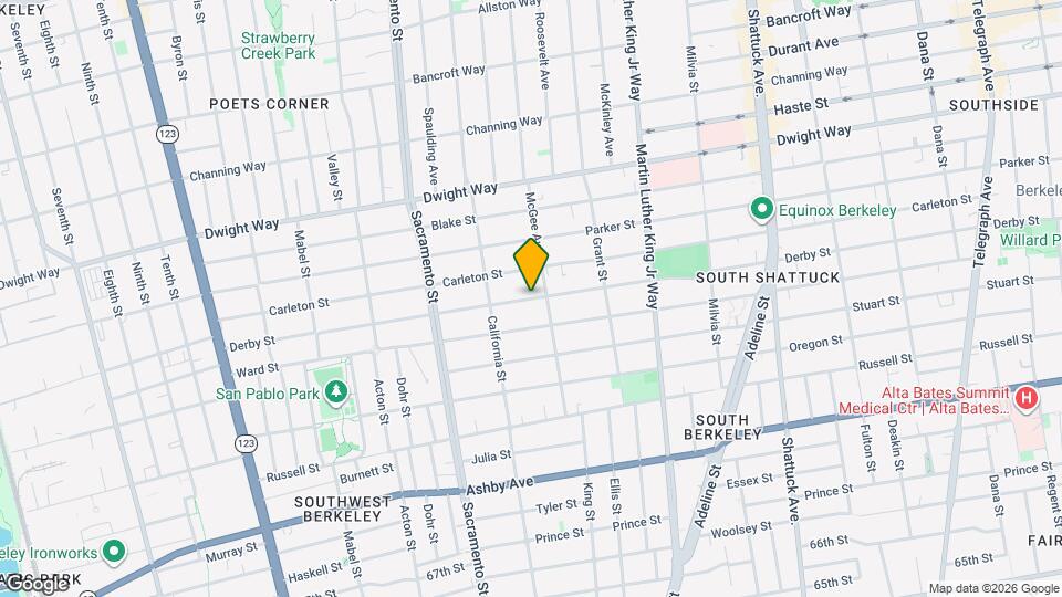 1635 Derby St, Unit 1 Map and Location Details