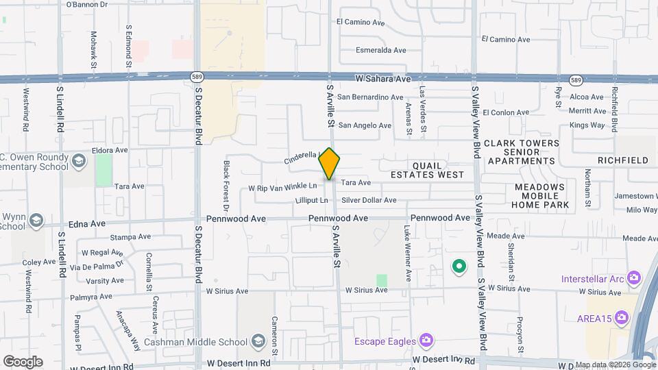 3001 King Midas Way Map and Location Details