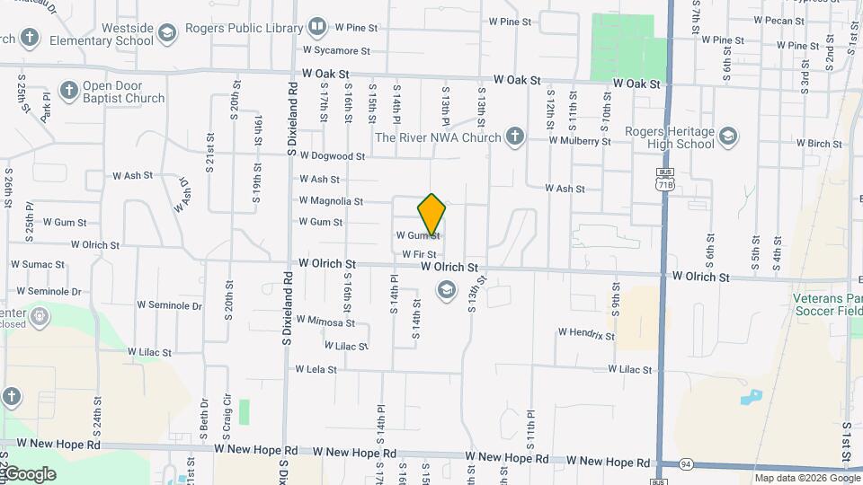 1310 W Gum St Map and Location Details