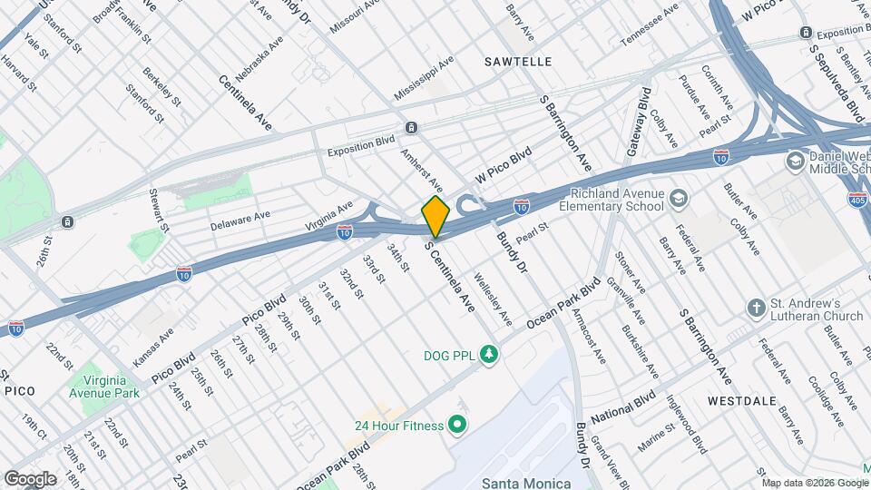 2446 S Centinela Ave, Unit 2446 Map and Location Details