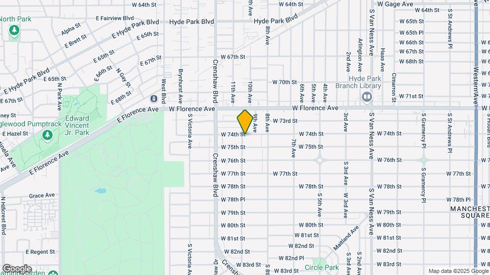 3154 W 74th St Map and Location Details