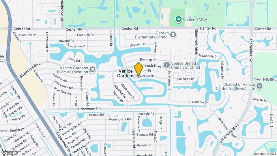 1220 Lakeside Dr Map and Location Details