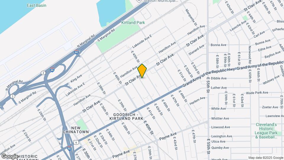 1365 E 43rd St Map and Location Details