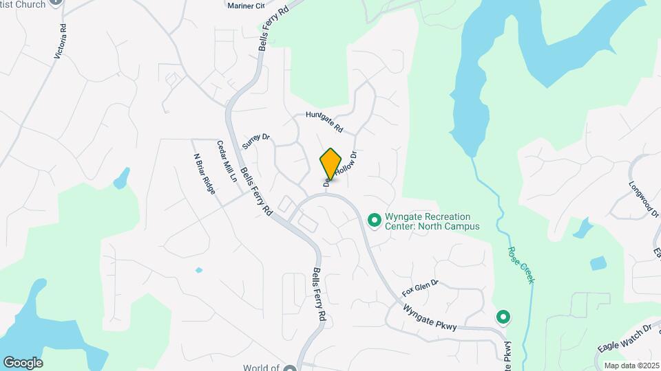 1002 Deer Hollow Dr Map and Location Details