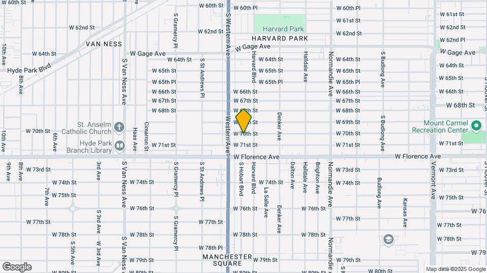 1726 W 70th St Map and Location Details