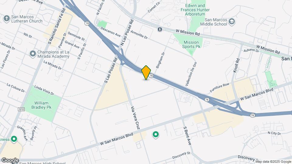 1023 Grand Ave Map and Location Details