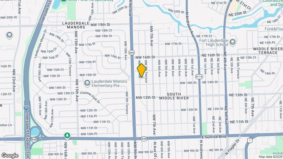 1414 NW 8th Ave Map and Location Details