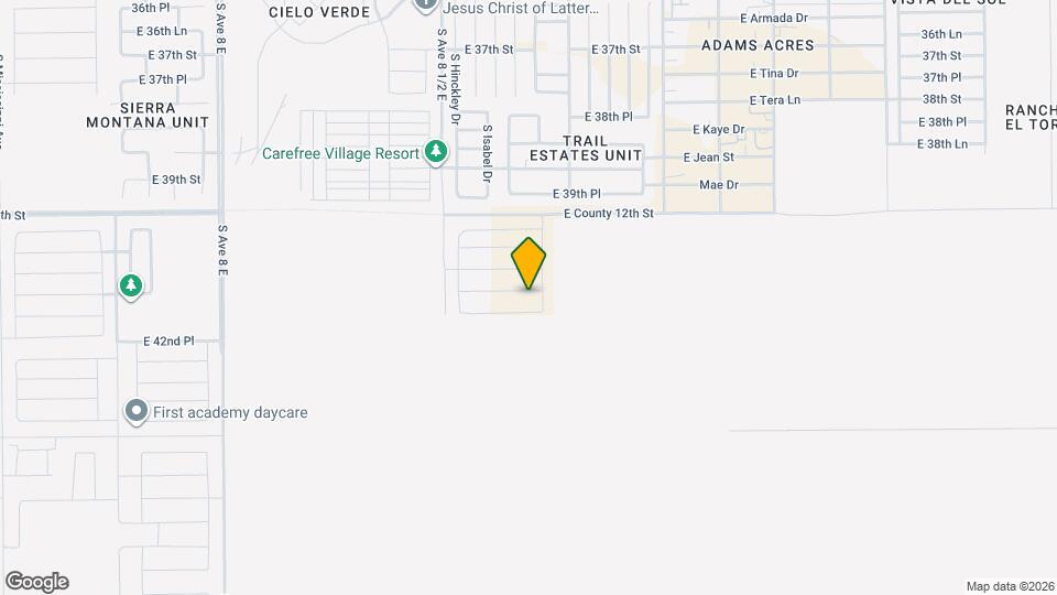 8735 E 41st Pl Map and Location Details