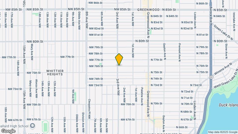7514 3rd Ave NW, Unit 2 Bedroom 1 Bath MIL Mapa y Detalles de la Ubicación