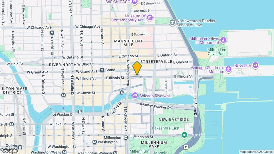 192 E Illinois St Map and Location Details