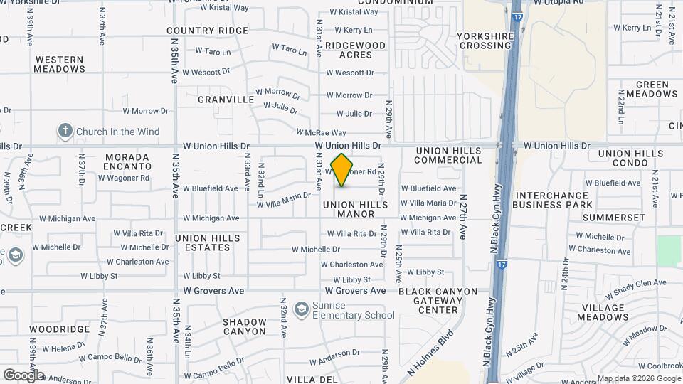 3015 W Bluefield Ave Map and Location Details