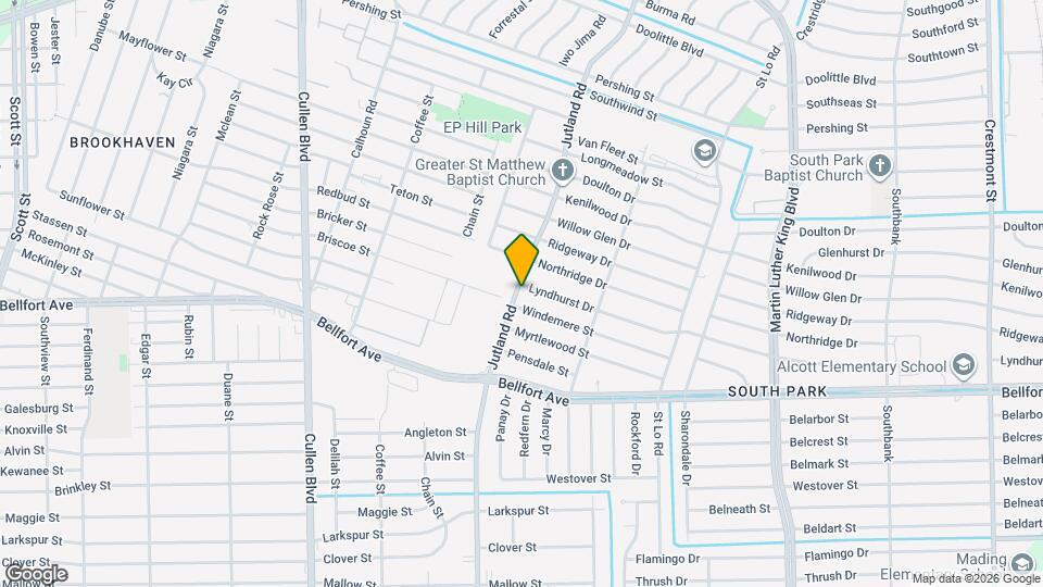 5102 Lyndhurst Dr Map and Location Details