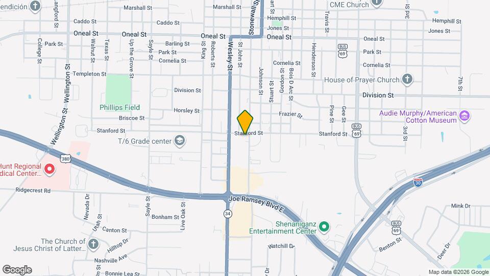 4504 Stonewall St Map and Location Details